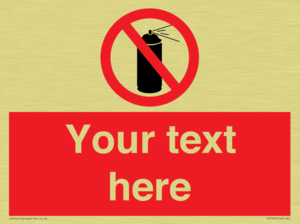 Custom prohibition no aerosol